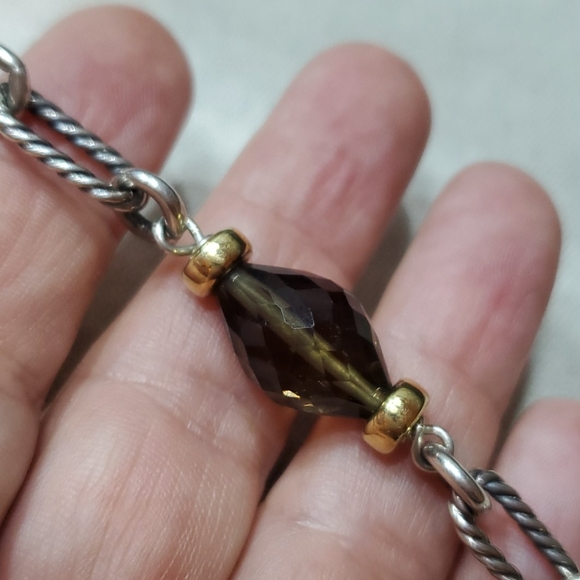 David Yurman Figaro Bracelet w/ Smoky Quartz Beads - Picture 3 of 8